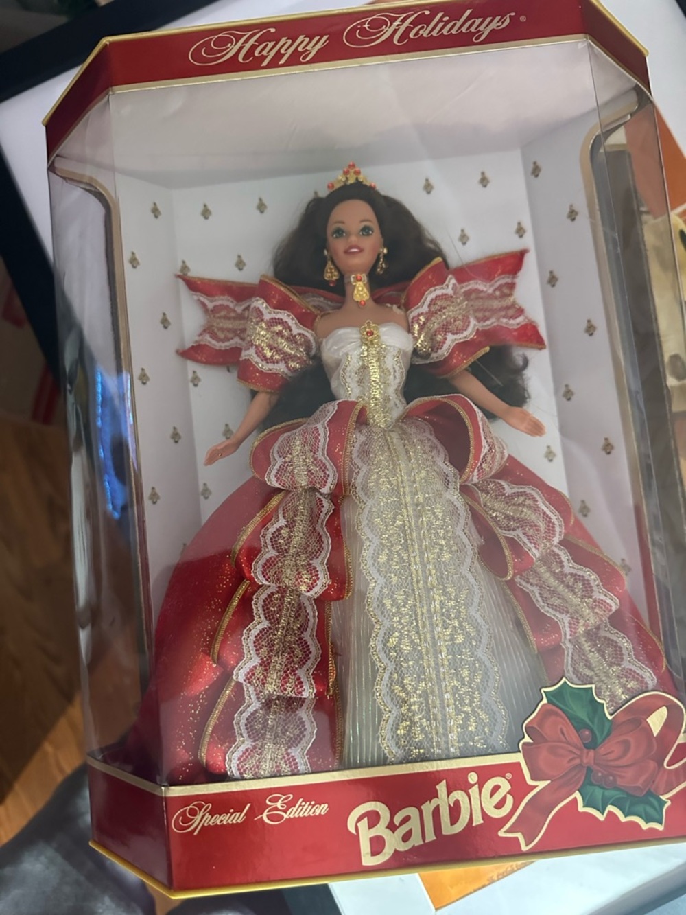 Happy Holidays Barbie Special Edition Green Eye Variant NRFB